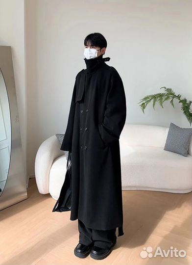 Шерстяное пальто balenciaga type