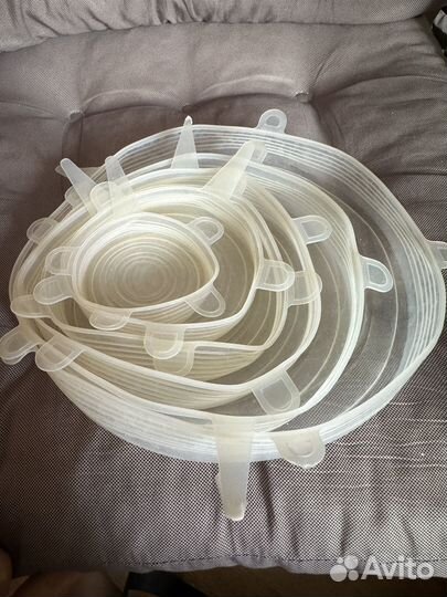 Набор силиконовых крышек 6шт