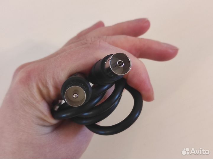 Антенный тв удлинитель (коаксиальный кабель) 1,5 м