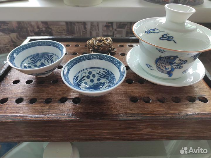 Гайвань, чайник, пиалы