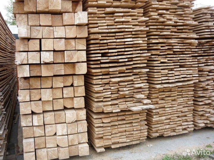 Доска обрезная 100х200х6000. Пиломатериалы