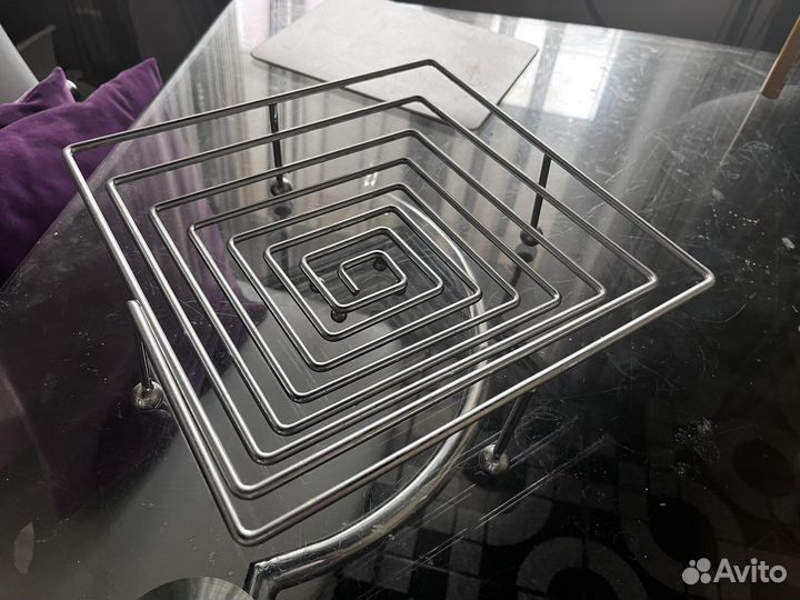 Ваза для фруктов vitesse из нержавейки