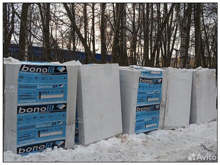 Газобетонные блоки газоблок Bonolit