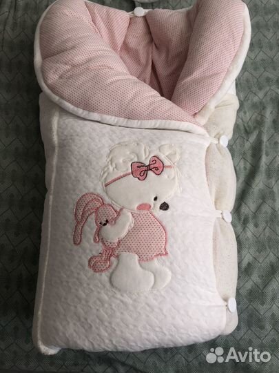 Детский конверт на выписку осень - зима