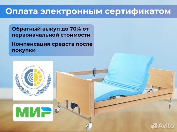 Медицинская кровать функциональная