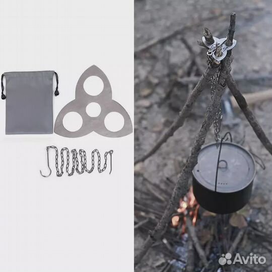 Устройство для подвешивания кострового котелка