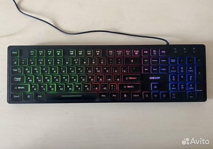 Клавиатура dexp K-5003BU проводная (с подсветкой)