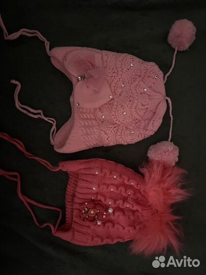 2 шапки для девочки