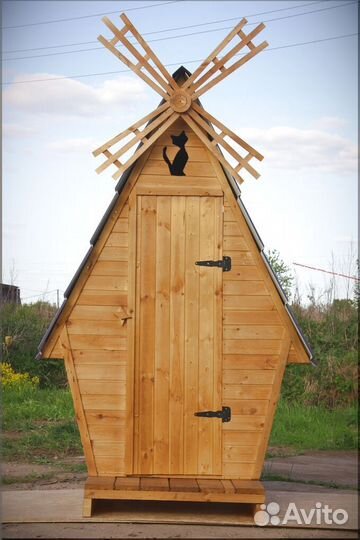 Дачный туалет деревянный JWL464