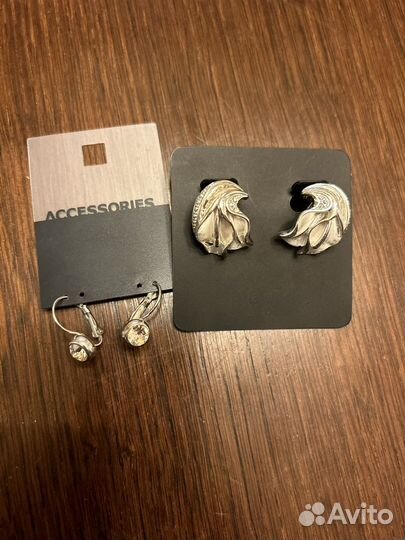 Серьги и клипсы бижутерия