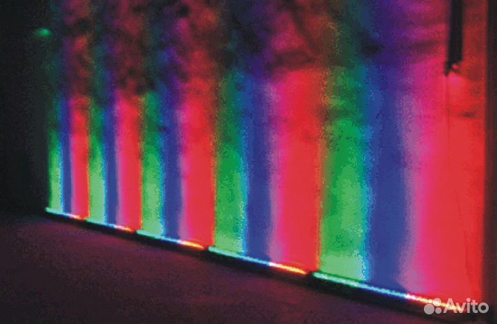 Архитектурная подсветка стен шатра банкетного зала