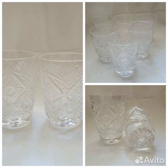 Хрустальные рюмки на ножке СССР