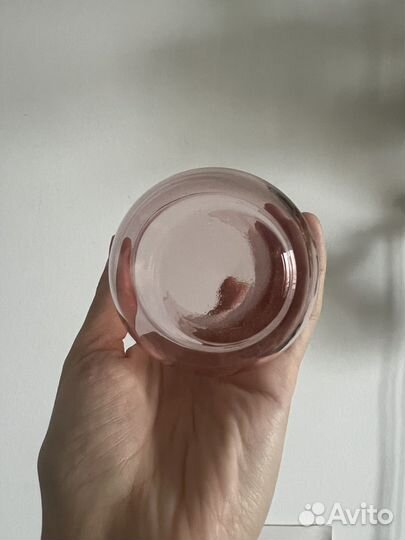 Стаканы розовое стекло СССР