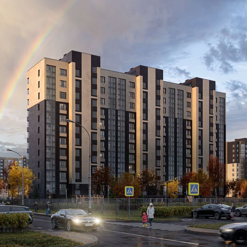 1-к. квартира, 39 м², 1/12 эт.