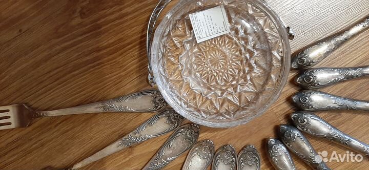 Мельхиоровые ножи, вилки