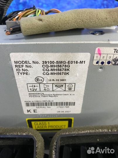 Магнитола Honda Civic 5D R18A2 2007