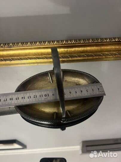 Сахарница, конфетница СССР мельхиор позолота