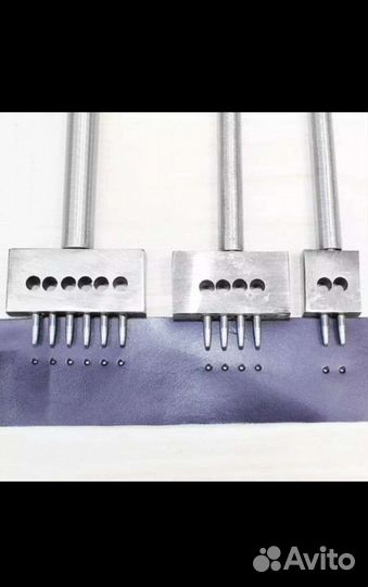 Инструмент для кожи.Пробойники строчные круглые4мм