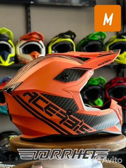 Mp. Шлем Acerbis linear Black/Orange