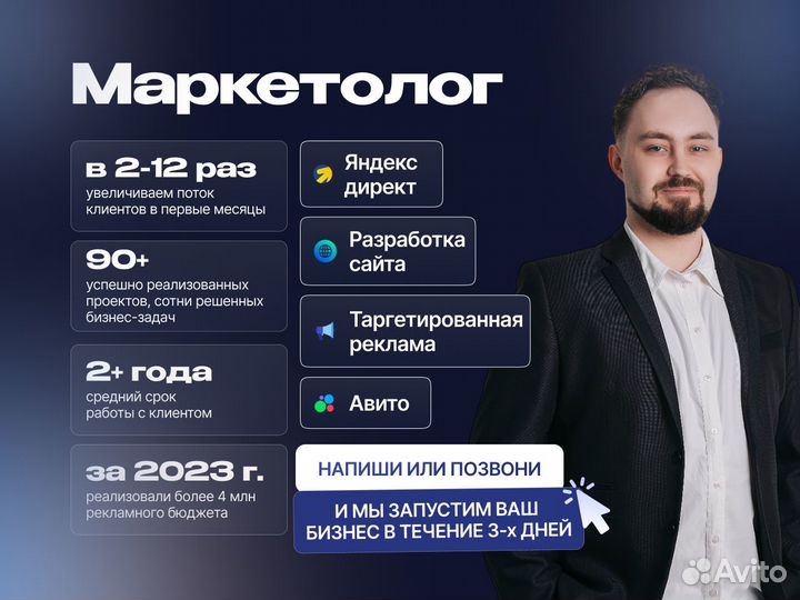 Маркетолог Маркетинг под ключ Реклама