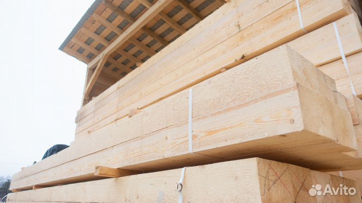 Брус сухой строганный сорт 1 2 140х140х6000