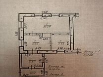 3-к. квартира, 57 м², 1/1 эт.