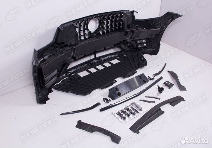 Обвес 63 AMG черный Mercedes GLC Coupe рестайлинг