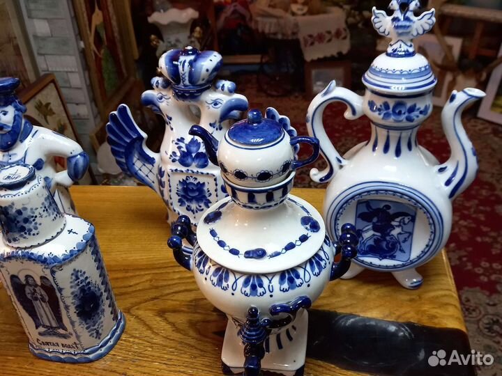 Посуда гжель