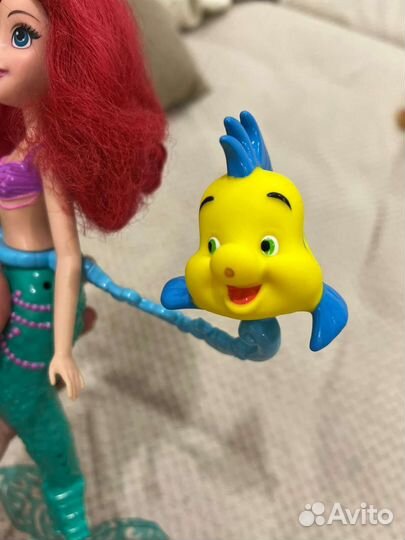 Кукла Ариэль Русалочка плюс Себастьян и Флаундер