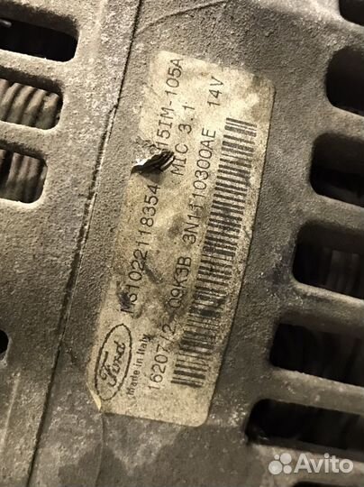 Генератор Ford 1.4-1.6 Focus 2 Fusion Fiesta