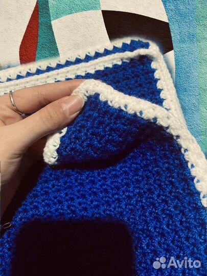 Одеяло вязаное детское