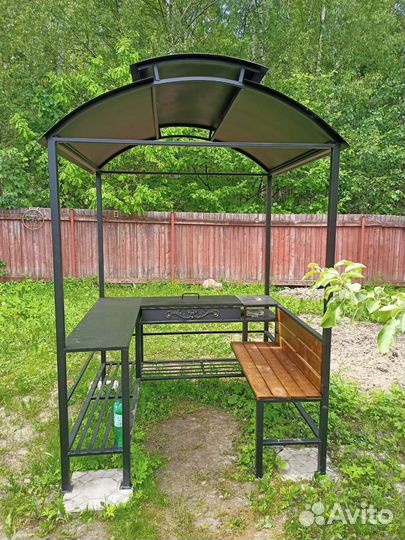 Мангал с печкой