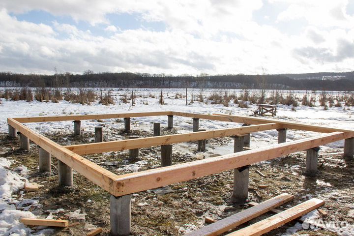 Ленточный фундамент/отмоска/реконструкция