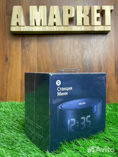 Яндекс.Станция Мини Плюс с часами (Синий)
