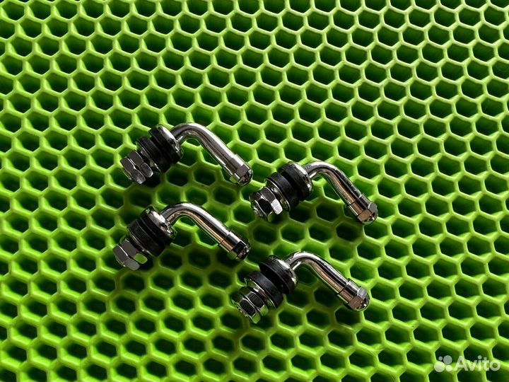 Ниппели 90 градусов. Хром. Новые