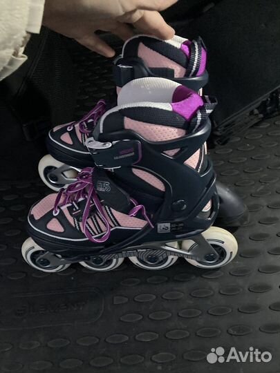 Роликовые коньки детские раздвижные 32-35размер