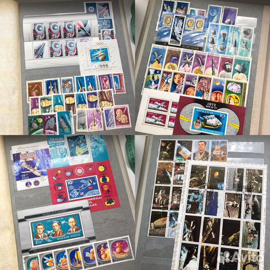 Почтовые марки альбом. Космос