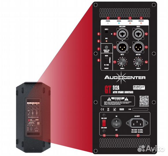 Встраиваемая акустика Audiocenter GT508A