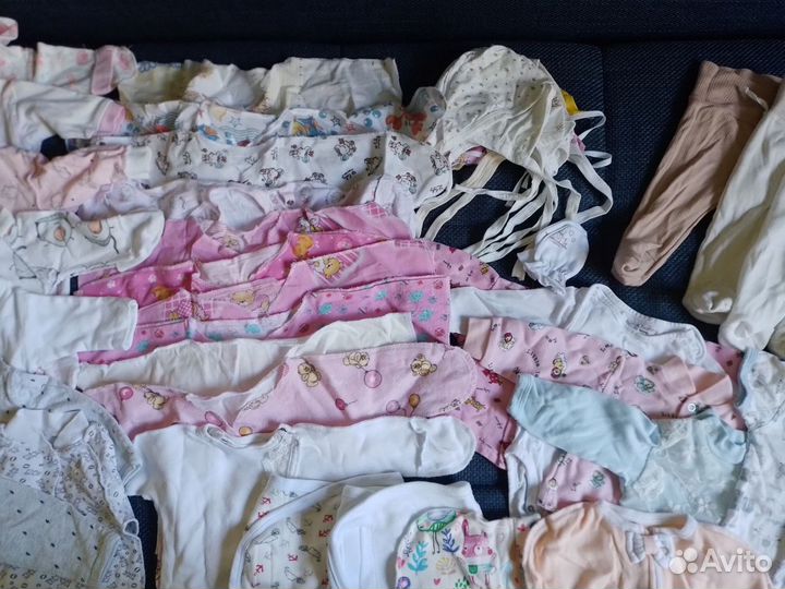 Пакет одежды бу новорожденному для дома