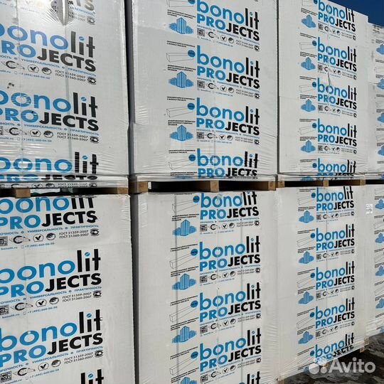 Газобетонные блоки стеновые bonolit D500