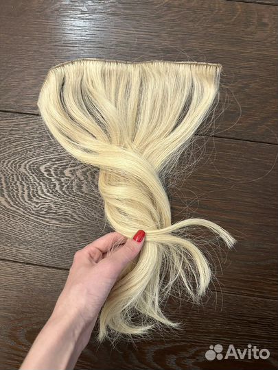 Волосы для наращивания на заколках 40 см