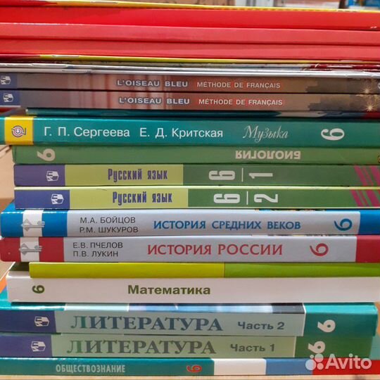 Учебники 6 класс и Изо Неменского