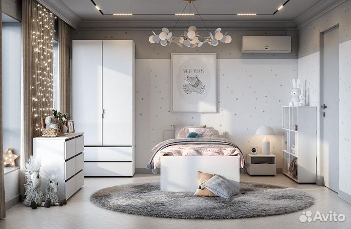 Детская кровать 90х200 с ящиками