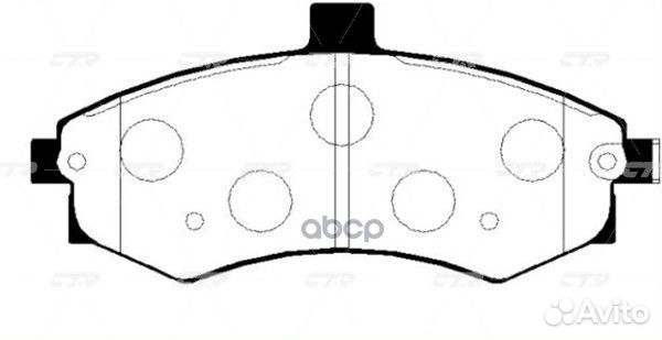 Колодки тормозные передние 