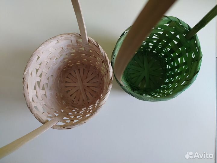 Корзины плетеные для цветов 2 штуки