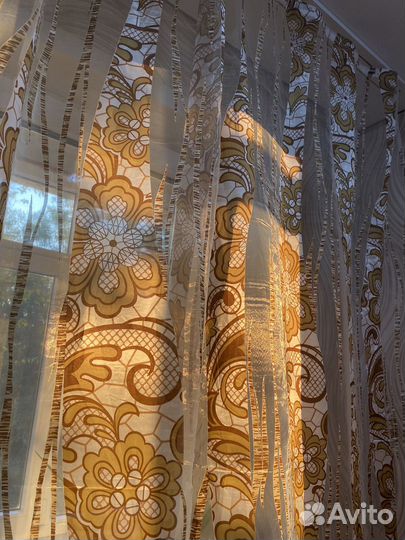 Шторы тюль органза - 2 шт