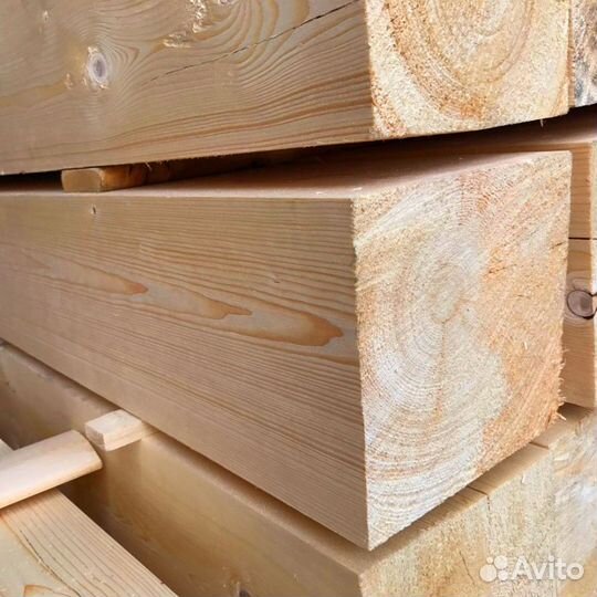 Строганный брус камерная сушка 90х90х6000мм, сосна