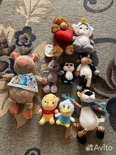 Мягкие игрушки разных размеров