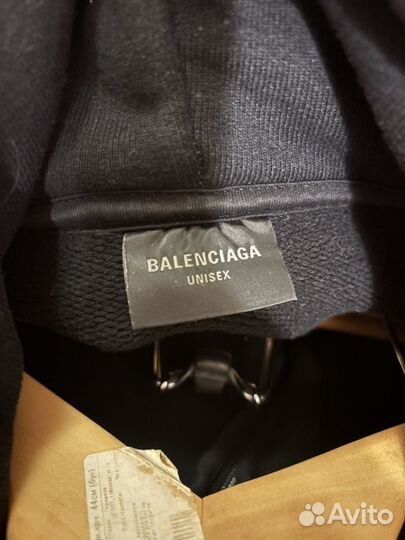 Balenciaga heavy metal zip hoodie