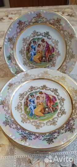 Набор тарелок Мадонна перламутр